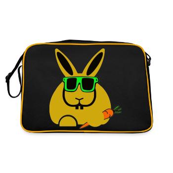 rabbit - Retro Tasche - Schwarz/Gold - Hinten