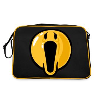 Smiley scream - Sac Retro - noir/or - Dos