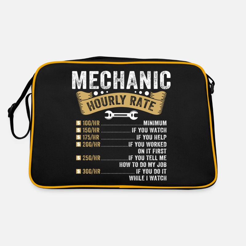 Mechanic Hourly Rate Retro Bag