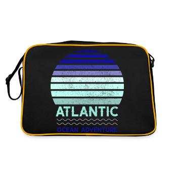 ATLANTIC - Ocean Adventure Sunset Blue, Light blue - Retro Bag - black/gold - Back