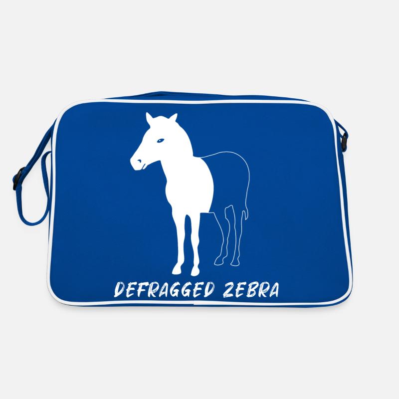 Defragged Zebra Admin Geek Programmierer Geschenk Retro Tasche