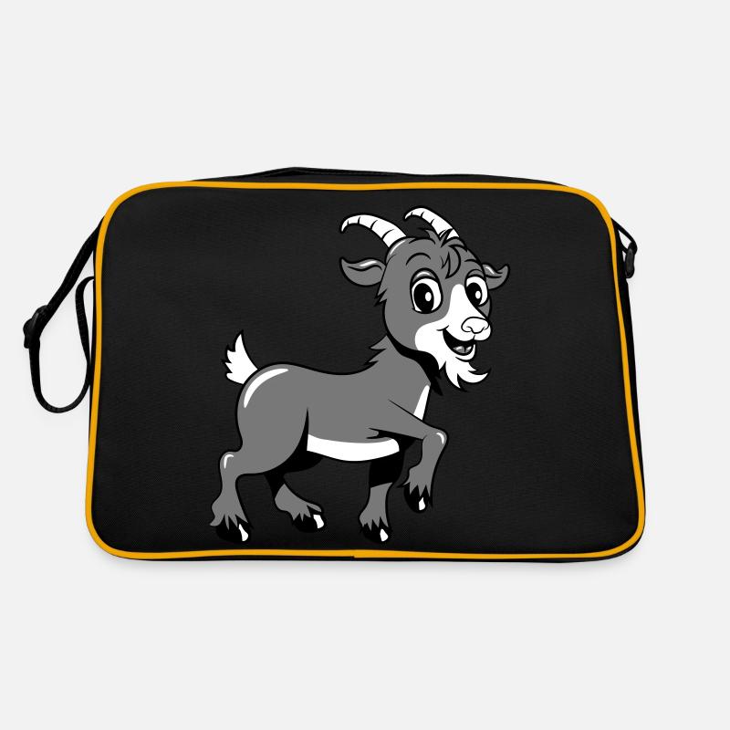 Goat moaning smiles Retro Bag