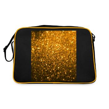 Sparkling Golden Glitter - Retro Bag - black/gold - Back