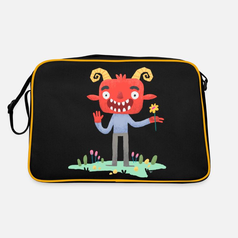 Kleiner Teufel - Retro Tasche - Schwarz/Gold