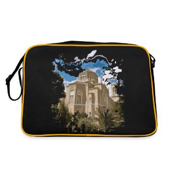 Hellas (Griechenland) - Retro Tasche - Schwarz/Gold - Hinten
