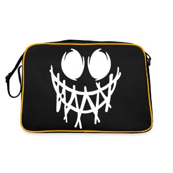 Corrupt Smile - Retro Bag - black/gold - Back