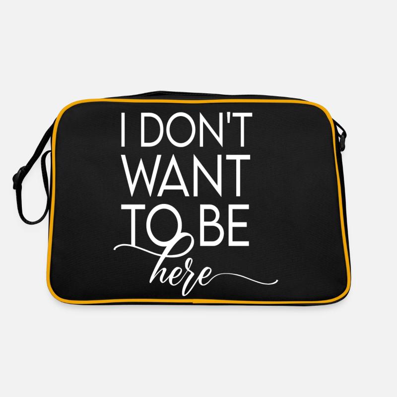I don't want to be here Retro Bag