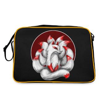 Nine-tailed fox - Retro Bag - black/gold - Back