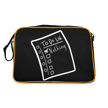 To do List - Retro Bag - black/gold - Back