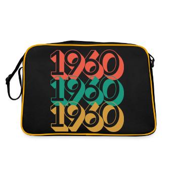 Anniversaire année 1960 / Vintage 1960 - Sac Retro - noir/or - Dos