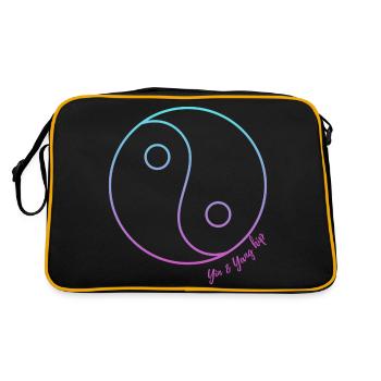 Yin et yang hanche - Sac Retro - noir/or - Dos
