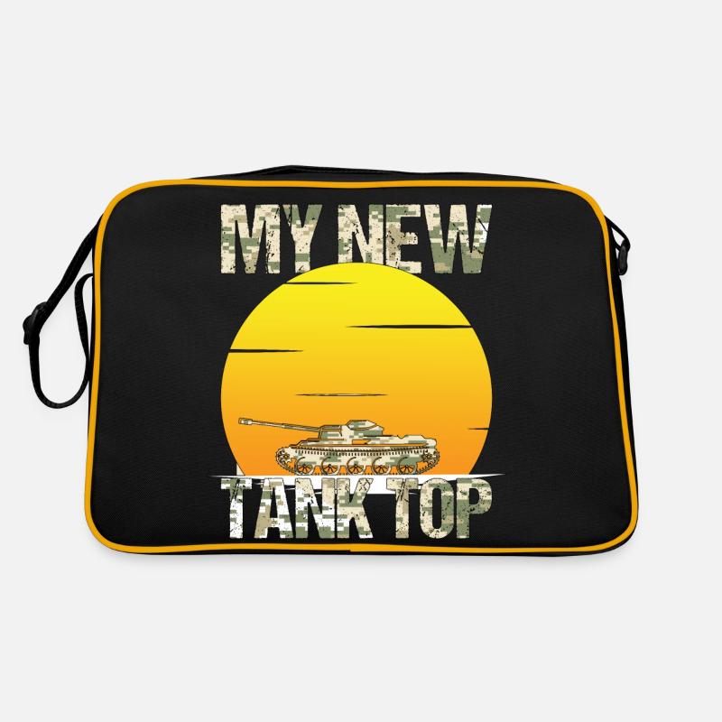 Panzer camouflage Spruch Tank Top Geschenk Retro Tasche
