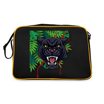 Panthère - Sac Retro - noir/or - Dos
