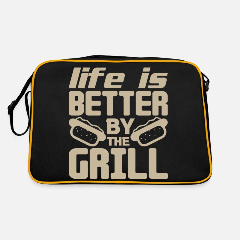 LIFE IS BETTER BY THE GRILL Retro Bag