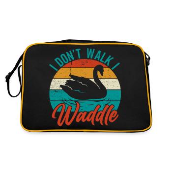 Propriétaire de canard Canard Mère Canard Amoureux Canard - Sac Retro - noir/or - Dos