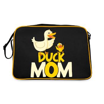 Propriétaire de canard Canard Mère Canard Amoureux Canard - Sac Retro - noir/or - Dos