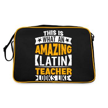 Professeur de latin Professeur de latin Professeur de latin - Sac Retro - noir/or - Dos