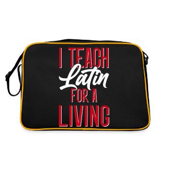 Professeur de latin Professeur de latin Professeur de latin - Sac Retro - noir/or - Dos
