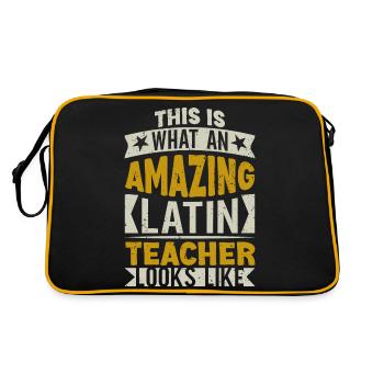 Professeur de latin Professeur de latin Professeur de latin - Sac Retro - noir/or - Dos