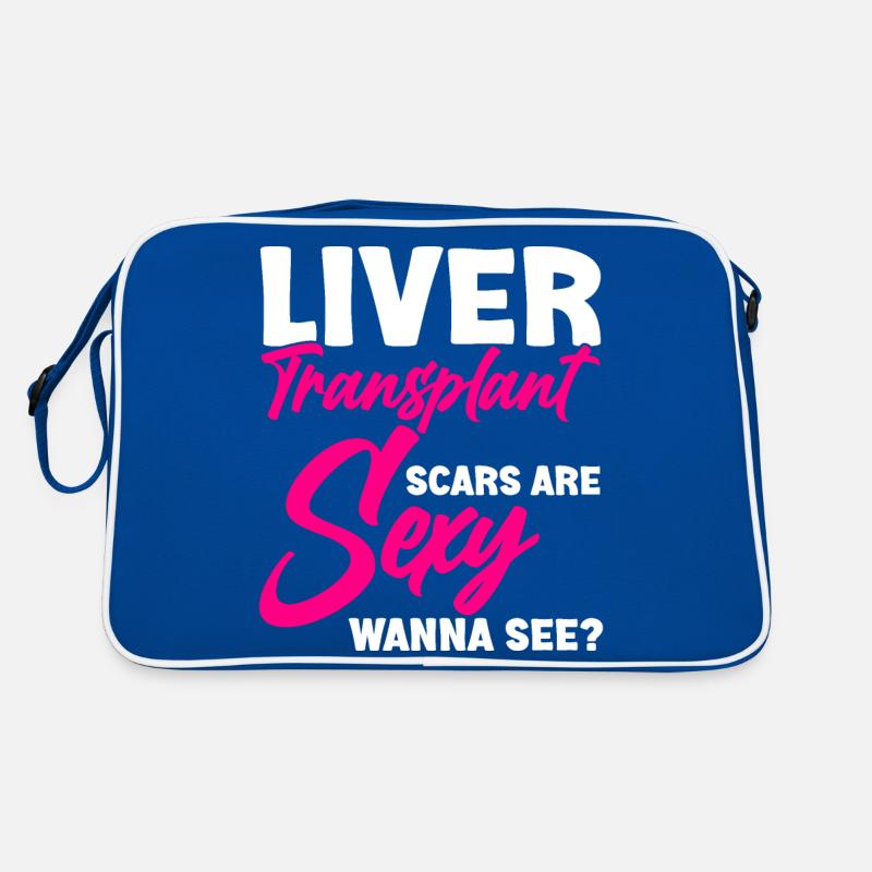 Lebertransplantation Organspender Organspende Retro Tasche