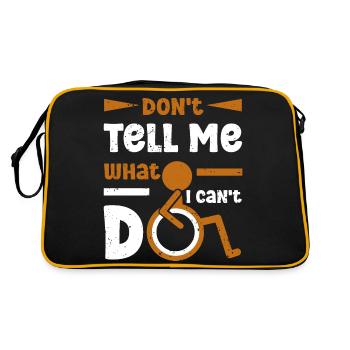 Wheelchair user Leg amputation - Retro Bag - black/gold - Back