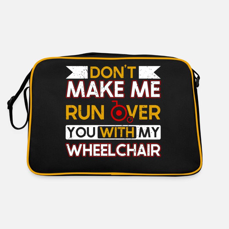Amputation de jambe de fauteuil roulant amputation - Sac Retro - noir/or