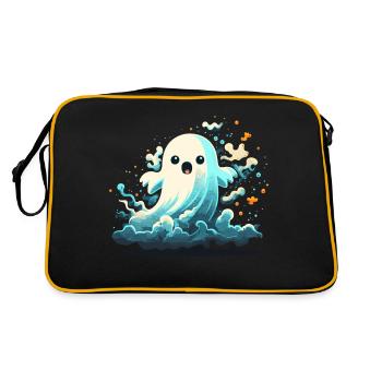 Cloudy Ghost - Retro Bag - black/gold - Back