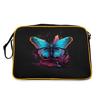 Papillon Vaporwave lumineux - Sac Retro - noir/or - Dos