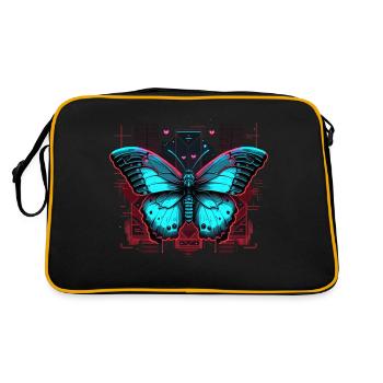 Monarque Vaporwave Papillon - Sac Retro - noir/or - Dos