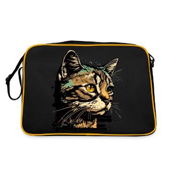 Mimi the cat - Retro Bag - black/gold - Back