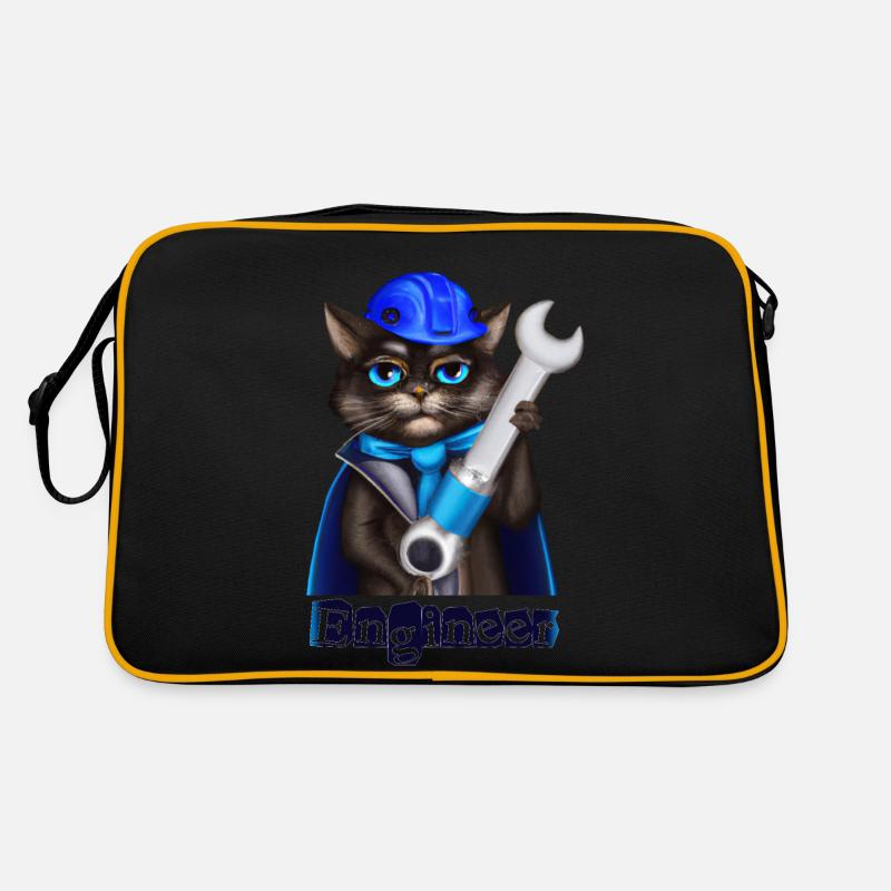 Cat Engineer Retro Bag