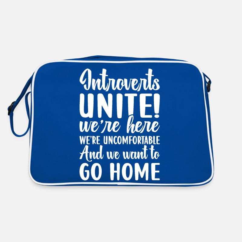 Introvertiert Schüchtern Antisozial Retro Tasche