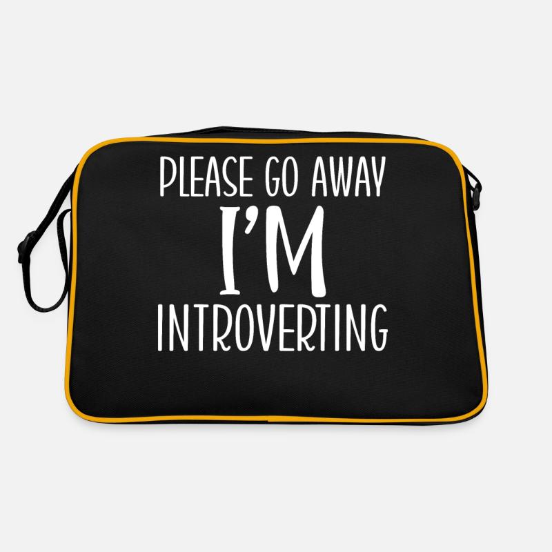 Introvertiert Schüchtern Antisozial Retro Tasche