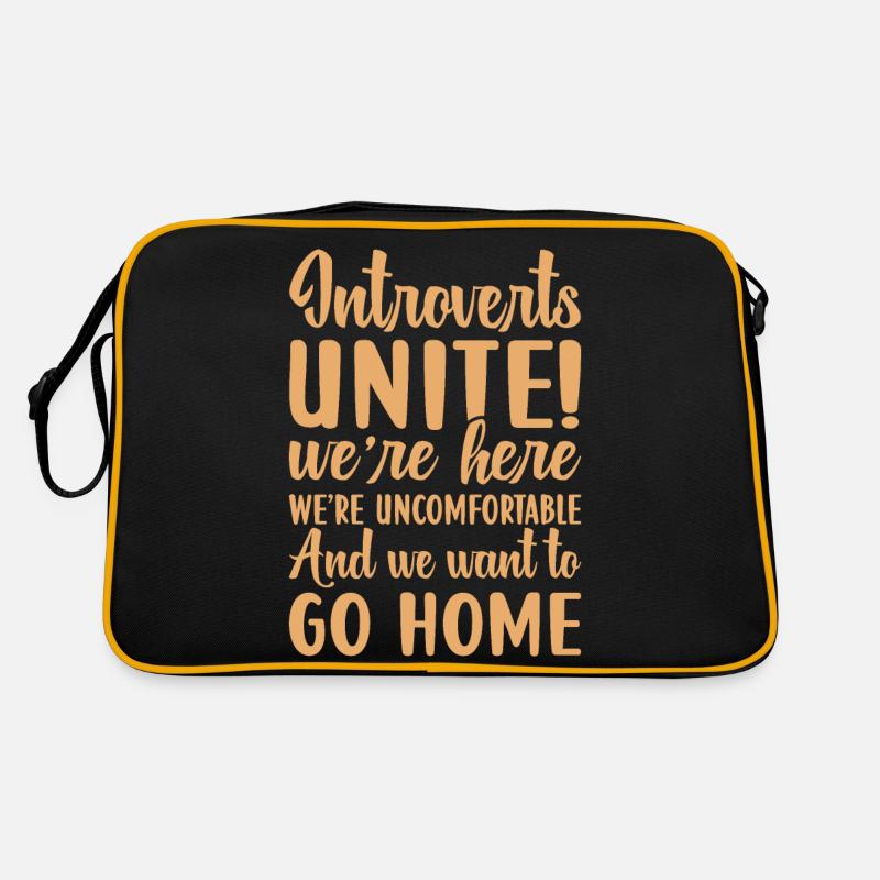 Introverted Shy Antisocial Retro Bag