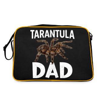 Vogelspinne Spinnen Haustier Vogelspinnen Sammler - Retro Tasche - Schwarz/Gold - Hinten