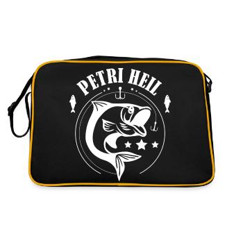 Petri Heil - Retro Tasche - Schwarz/Gold - Hinten