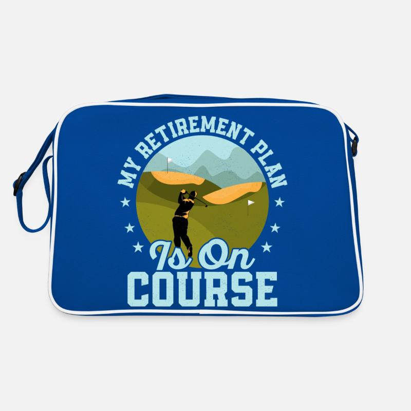 My Retirement Plan Is On Course Golf Golfing Retro Bag