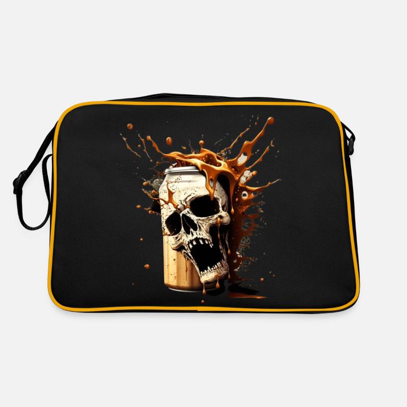 Skull Beer Explosion Retro Bag