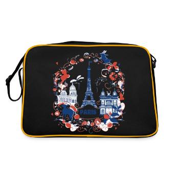 PARIS capitale - Sac Retro - noir/or - Dos