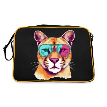 Gring the Cougar - Retro Bag - black/gold - Back