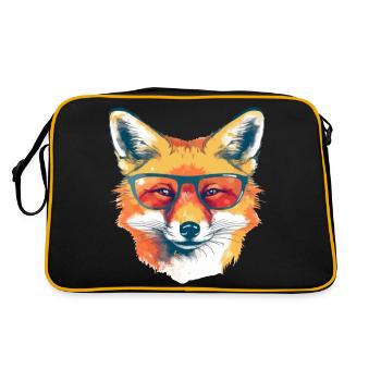 Rex le renard à lunettes - Sac Retro - noir/or - Dos