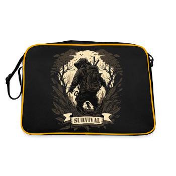 Camping Survival Bushcraft Outdoor Hiking - Retro Bag - black/gold - Back