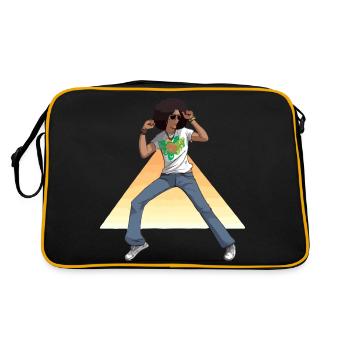Max danseur disco - Sac Retro - noir/or - Dos