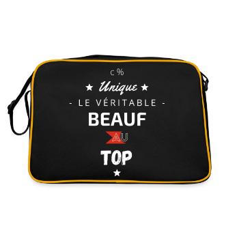 Le véritable Beauf au top - Sac Retro - noir/or - Dos