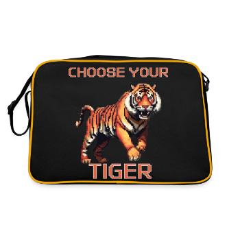 Choisissez votre Tigre | Aventure Tiger 8bit - Sac Retro - noir/or - Dos