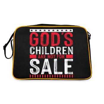 Les enfants de Dieu ne sont pas à vendre - Sac Retro - noir/or - Dos