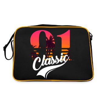 Vintage 1991-91st Birthday - Retro Bag - black/gold - Back