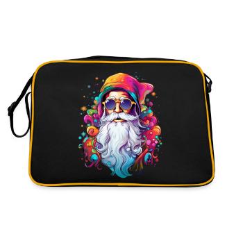 Père-Noël psychédélique - Sac Retro - noir/or - Dos