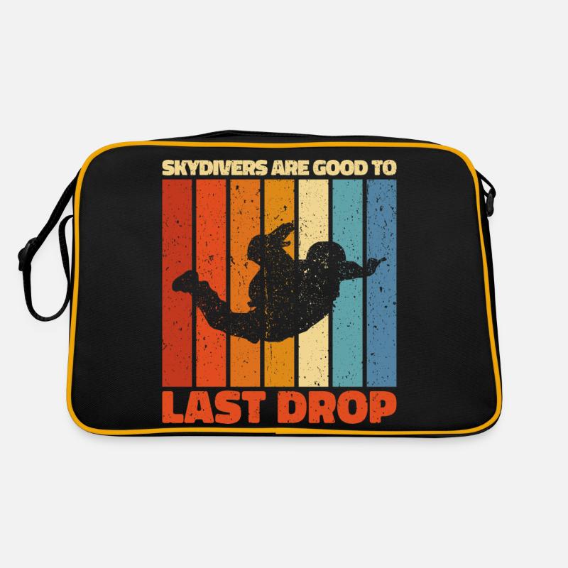 Lustiges Fallschirmspringer-Zitat: Perfektes Geschenk! Retro Tasche
