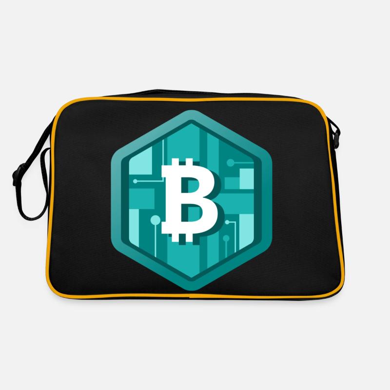 B Krypto Logo Retro Tasche